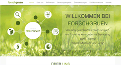 Desktop Screenshot of forschgruen.de
